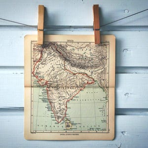 Carte vintage 1890 de l'Inde dans l'Antiquité classique