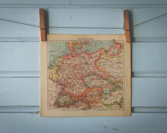 1929 Vintage Germany Map