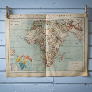 1904 Vintage Map of Africa