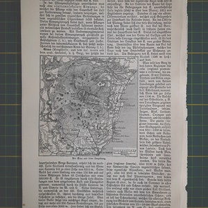 1887 Vintage Map of Etna image 2
