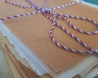 Vintage >15 pcs Vellum Paper Scrapbooking Ephemera Bundle