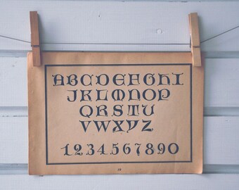 1949 Vintage Font Illustration