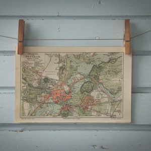 Carte de Potsdam, vintage 1907
