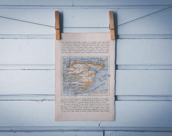1916 Vintage Map of Spain