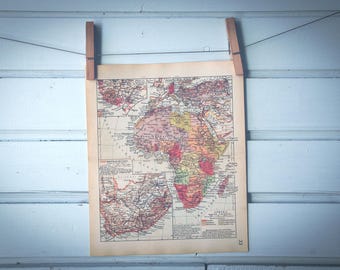 1939 Vintage Map of Africa