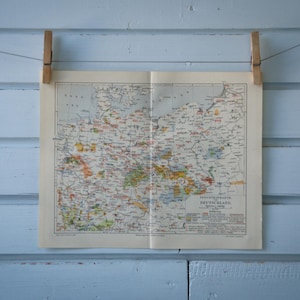 Mapa industrial de Alemania de 1907