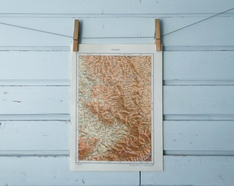 1971 Vintage West Kosovo Map