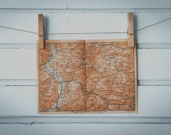 1903 Vintage Rätikon Map