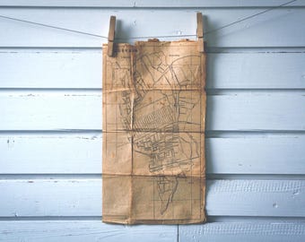 1951 Vintage Zagreb Dubrava Map