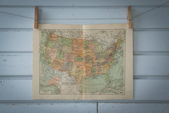Rare find* 1928 Vintage United States Map