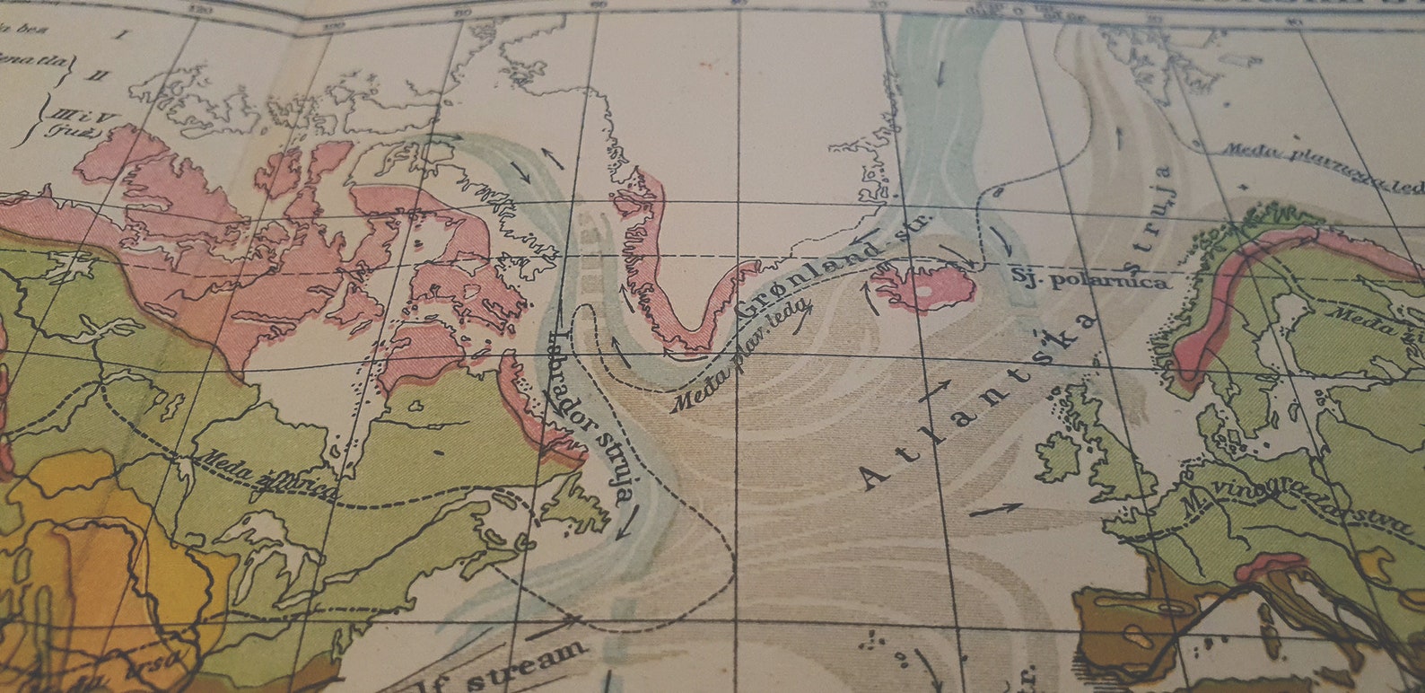 1920s Vintage World Map of Vegetation & Ocean Currents - Etsy