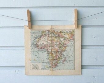 1932 Vintage Map of Africa