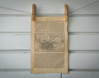 1907 Vintage Le Havre Map