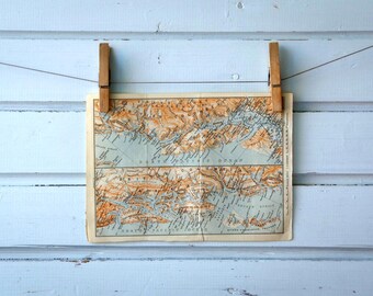 1905 Vintage Pacific Northwest Map