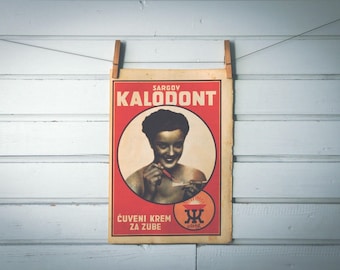 1930 Vintage Kalodont Advertisement Illustration