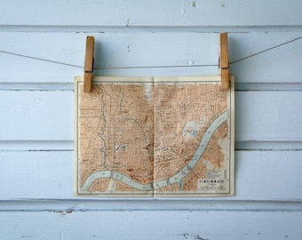 1905 Vintage Map of Cincinnati