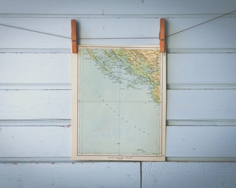 1961 Vintage West Dalmatia Map