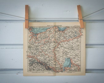 1893 Vintage Map of East Germany & West Poland