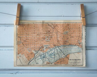 1904 Vintage Richmond Map