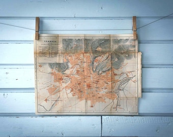 1901 Vintage Granada Map
