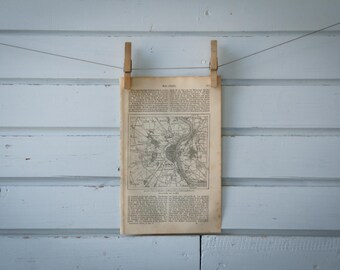 1887 Vintage Cologne Map
