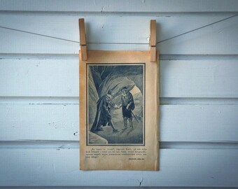 1900s Vintage Shaking Hands Illustration