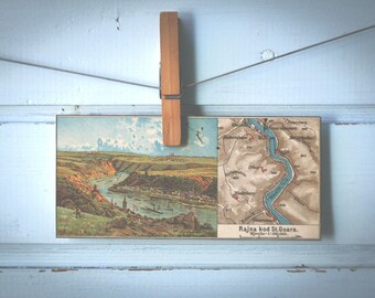 1908 Vintage Sankt Goar Chromolithograph Illustration
