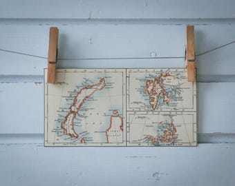 1901 Vintage Barents Sea Islands Map