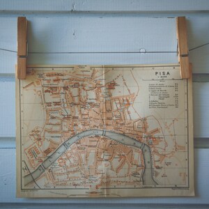Mappa d'epoca di Pisa del 1913