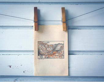 1928 Vintage Capri Map