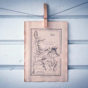 1823 Vintage Tribe of Gad Map