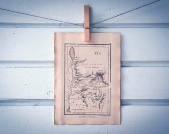 1823 Vintage Tribe of Gad Map