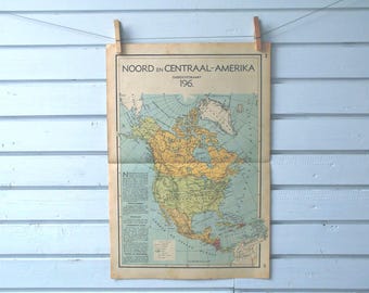 1941 Vintage North America Map