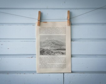 1897 Vintage Quito Lithograph Illustration