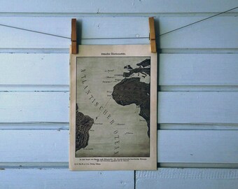 1910s Vintage Ibero-Afro-American Railway Map