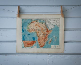 1901 Vintage Map of Africa