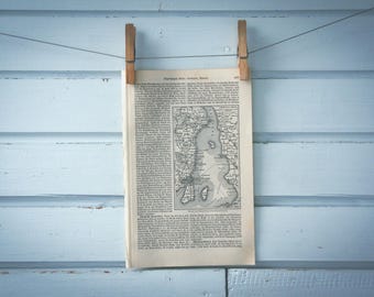 1907 Vintage Øresund Map