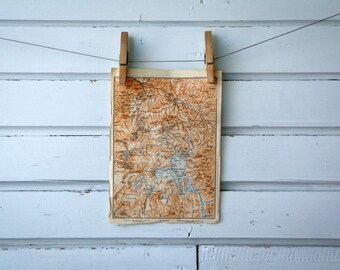 1905 Vintage Yellowstone National Park Map