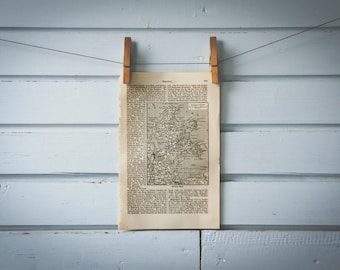1887 Vintage Rügen Map