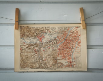 1907 Vintage Innsbruck Map