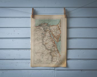 1904 Vintage Map of Egypt