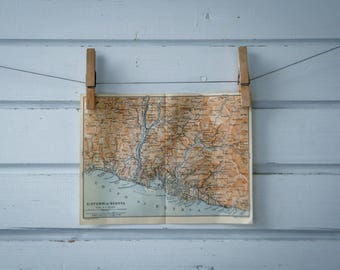1931 Vintage Genoa & Surroundings Map
