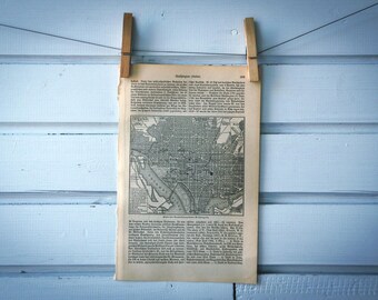1907 Vintage Map of Washington