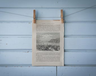 1897 Vintage St. John's Lithograph Illustration