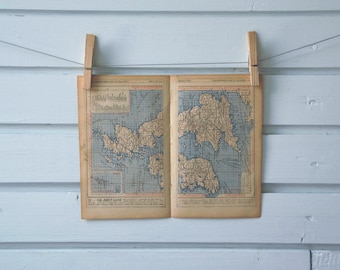 1920s Vintage United Kingdom & Ireland Map