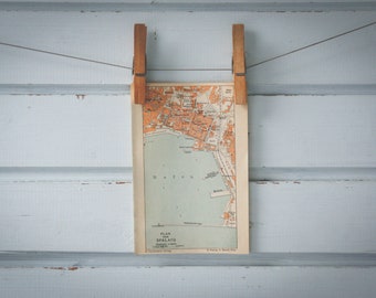 1915 Vintage Map of Split