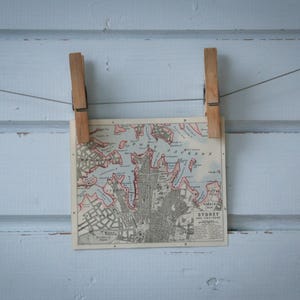 Vintage kaart van Sydney uit 1901