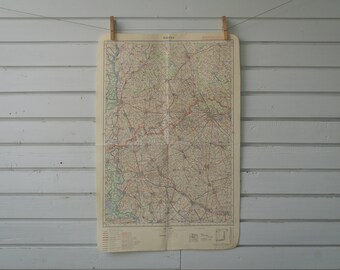 1960 Vintage Bačka Map