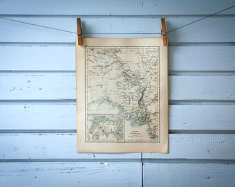 1901 Vintage New South Wales & Victoria Map
