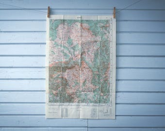 1954 Vintage Bjelašnica & Visočica Map